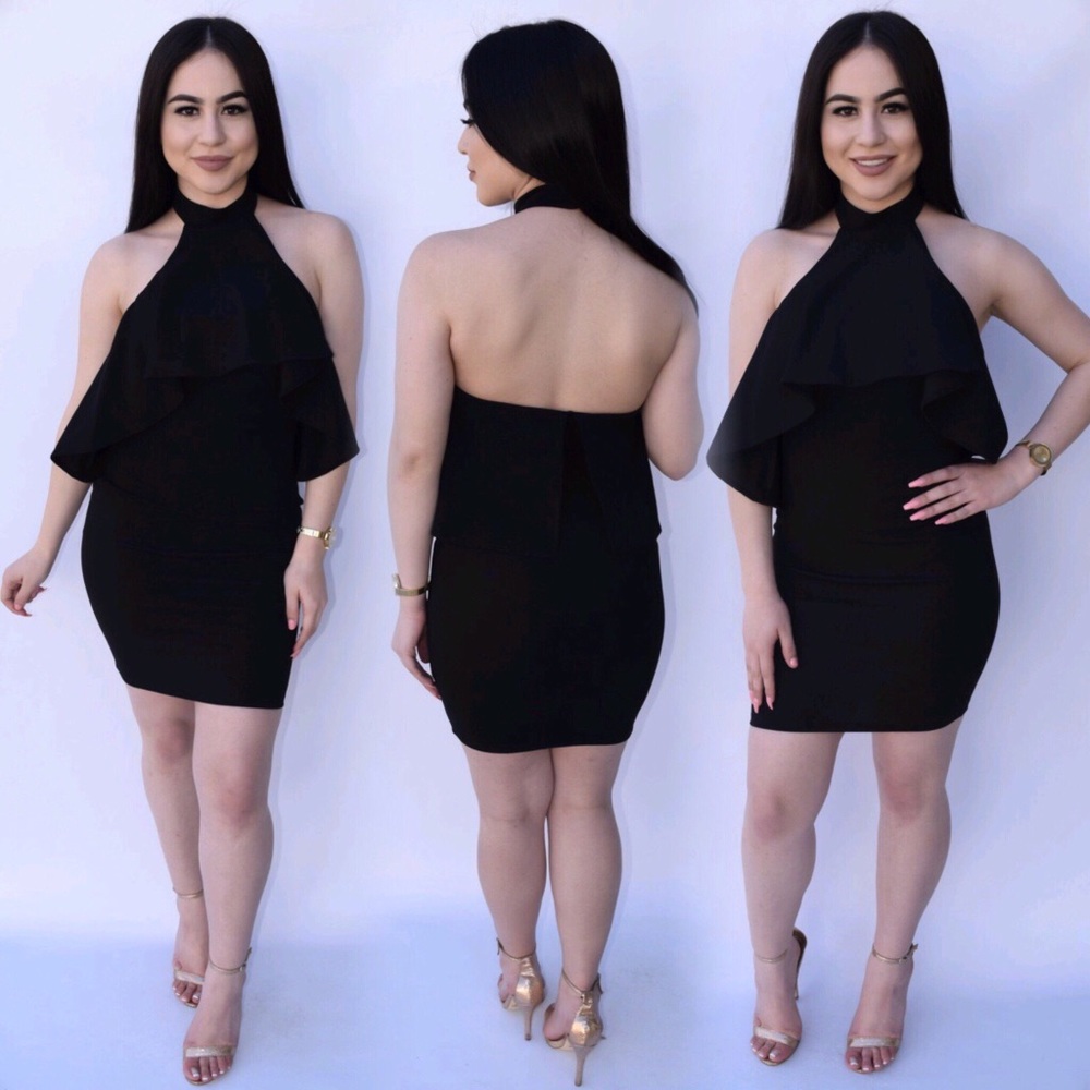 Black Halter Dress